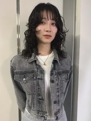 ロング パーマ 新宿/髪質改善/ レイヤー/サカキのヘアスタイル