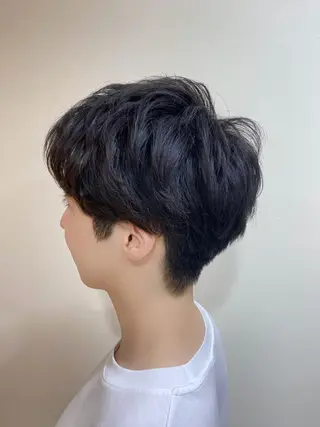 メンズ salowin渋谷kitaya park前所属・RIKA韓国ヘア/く びれヘア/上品カラーのヘアスタイル