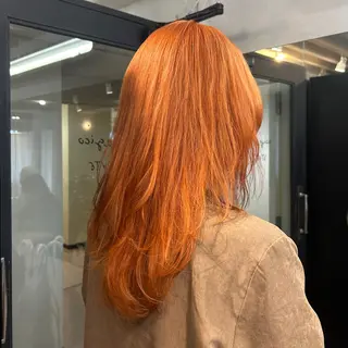 ミディアム カラー ✨うる艶/ブリーチ✨ 𝓡𝒖𝓷𝐚💋のヘアスタイル