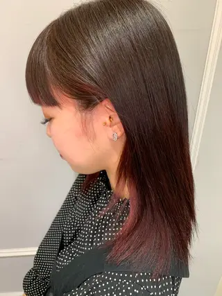 セミロング カラー 🦖鶴岡香純🦖 育休中のヘアスタイル