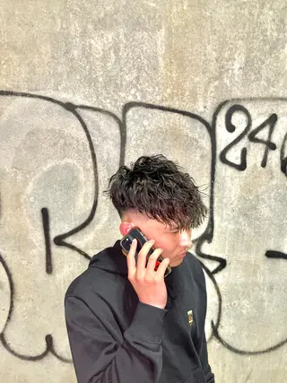 ショート パーマ メンズ HIRO GINZA所属・中原 滉太のヘアスタイル