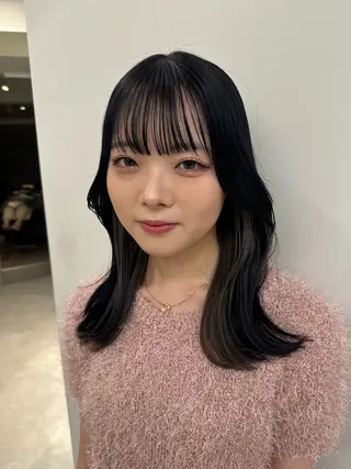 セミロング カラー 高畑 恵莉 👒 暖色 / 艶髪 🧺のヘアスタイル