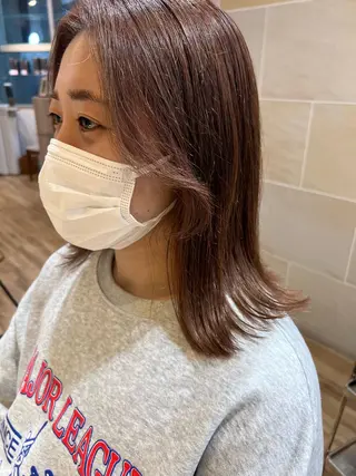 ミディアム カラー しみず さくら🌸のヘアスタイル