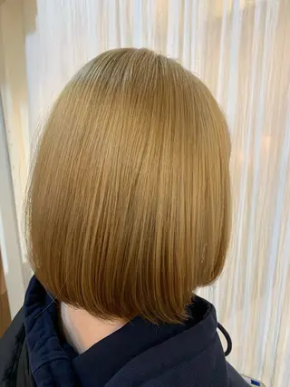 ミディアム カラー Masaki ブリーチカラーのヘアスタイル