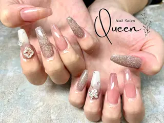 ネイル Queennail 北堀江megumiのネイルデザイン