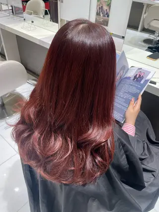 ロング kraemer福岡所属・Lisa/髪質改善 /ﾌﾞﾘｰﾁｶﾗｰのヘアスタイル