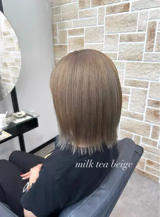 ミディアム カラー 栗谷 竜希のヘアスタイル