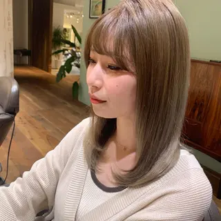 セミロング カラー 【ロングウルフカット 姫カット】伊藤裕哉のヘアスタイル