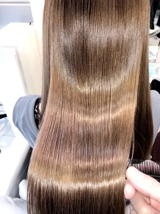 ロング 縮毛矯正/髪質改善 /ブリーチ/東陽町✨のヘアスタイル