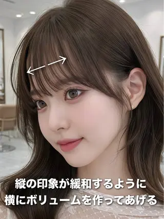 セミロング 映える顔まわり/前髪 特化 💗 ユキマのヘアスタイル