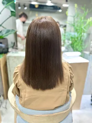 セミロング カラー パーマ ヘアアレンジ ヘアーラウンジ エゴ(Hair Lounge EGO)Hair Lounge EGO　武蔵新城店所属・クボ タのヘアスタイル