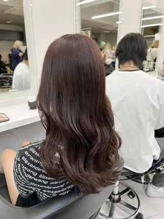 カラー ❄️冬の暗髪カラー ❄️透明感ヘアのヘアスタイル
