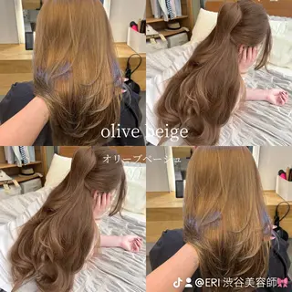 ロング カラー 韓国🇰🇷透明感 ERIのヘアスタイル