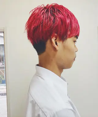 ショート カラー メンズ ショートボブ縮毛矯正 髪質改善のプロ山道潤のヘアスタイル