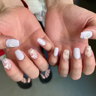 ネイル By moonネイル 🌷ワンホン/韓国風のネイルデザイン