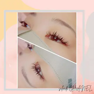 ロング カラー パーマ ヘアアレンジ メンズ キッズ ネイル マツエク・マツパ アイブロウ salonde CHANELのマツエク・マツパデザイン