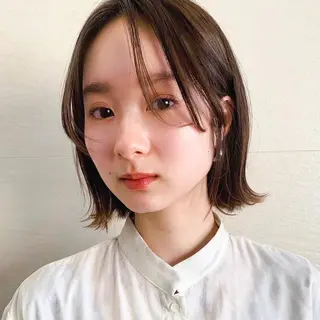 ショート カラー 🌱小顔ヘア/ボブ ミディアム/双葉🌱のヘアスタイル