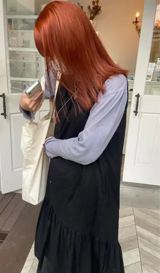 ロング カラー ネイル 𝗺𝗶𝗸𝘂♡ 似合わせ🎀のヘアスタイル