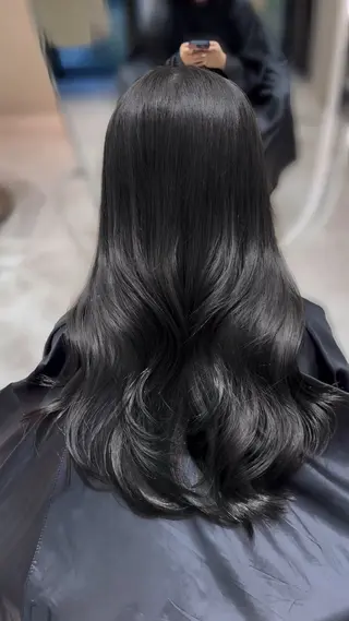 セミロング 韓国ヘア/ベージュ カラー/髪質改善/涼のヘアスタイル