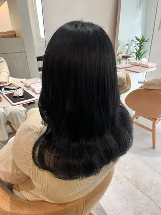 セミロング カラー 暖色カラー／ ヘアセット🌛櫻井舞のヘアスタイル