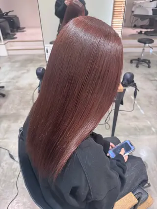 ロング 阿部 祐華のヘアスタイル