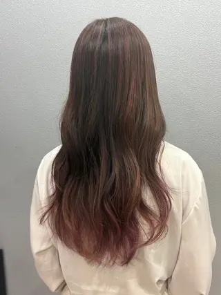 ロング カラー 透明感カラー/パーマ 🌀アオノのヘアスタイル