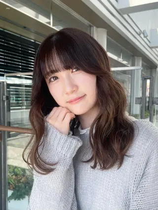 セミロング 園田 渉 ◤SHIKIO◢のヘアスタイル