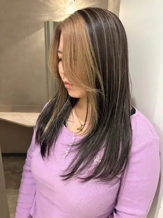 セミロング 村瀬 遼のヘアスタイル