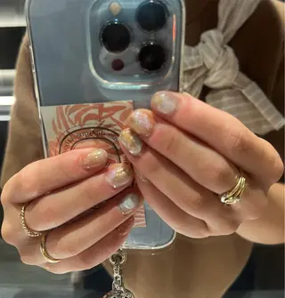 ネイル 金 柚嬉のネイルデザイン