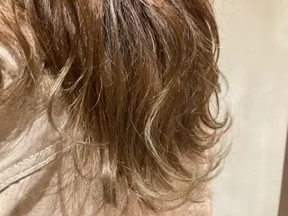 セミロング カラー 髪質改善/痛ませ ないカラー/西村航大のヘアスタイル