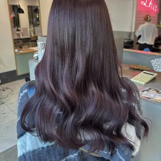 セミロング カラー ️🩵RINKA/ ハイトーンカラー🩵のヘアスタイル