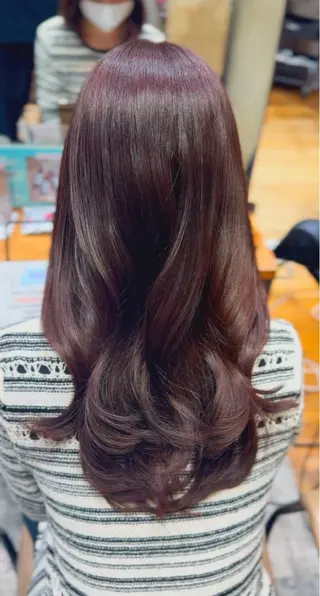 ロング 新宿/レイヤー 顔周りカット溝手優太のヘアスタイル