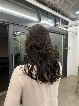 ロング パーマ パーマ×透明感カラー MIOのヘアスタイル