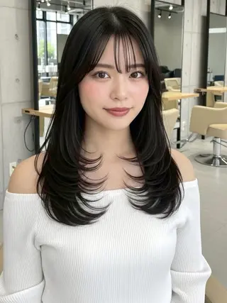 ロング 似合わせボブ✖️ 韓国レイヤー✨小関のヘアスタイル