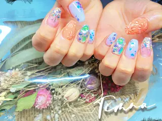 セミロング NAILSALON 🍔Timna🍟のネイルデザイン