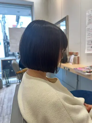 ミディアム 若山 敦のヘアスタイル
