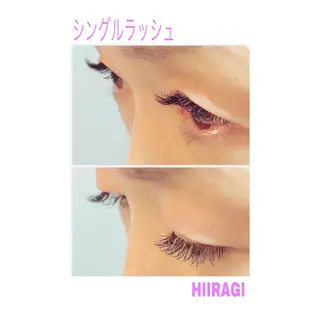 マツエク・マツパ 美容室 HIIRAGIのマツエク・マツパデザイン