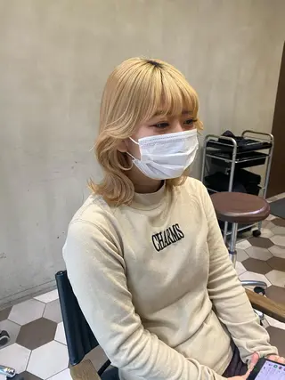 ミディアム 髪質改善韓国レイヤー SHIORI🦋のヘアスタイル