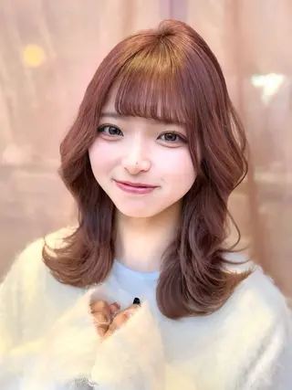 ロング カラー 韓国ヘア/レイヤー/ 顔まわり/りょーとのヘアスタイル