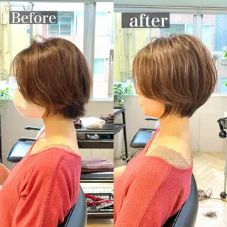 ショート 木下英治/ウルフ /レイヤー/銀座のヘアスタイル