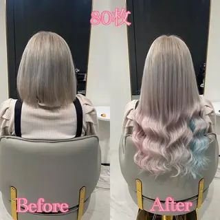 ショート シールエクステ ♡SAORI♡のヘアスタイル