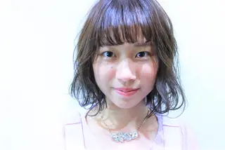 ミディアム 所渉/韓国レイヤー /ウルフカットのヘアスタイル