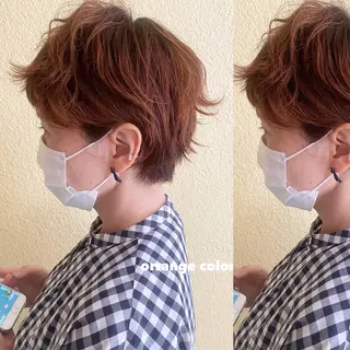 ショート カラー ツキノキ ミナのヘアスタイル