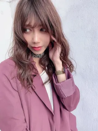 カラー 艶カラー/赤み消しカ ラー/yukiのヘアスタイル