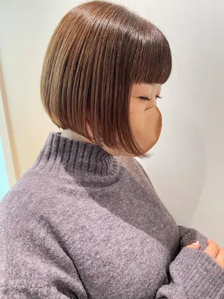 ショート カラー gotoday　shaire　saron所属・miu. ボブ/透け感カラーのヘアスタイル