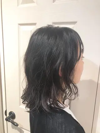 ミディアム パーマ 徳永 大樹のヘアスタイル