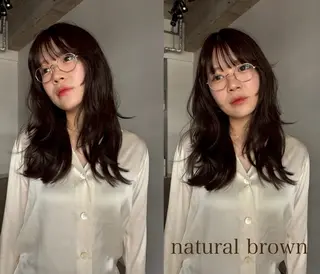 カラー miku/天神 艶カラーのヘアスタイル