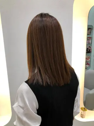 ミディアム カラー パーマ ヘアアレンジ キッズ ネイル マツエク・マツパ 堀井 凌平のヘアスタイル