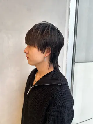 ショート メンズ 渋谷レイヤーカット/ 暖色艶カラー🩵高橋のヘアスタイル