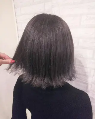 ミディアム カラー JIL BLAN 京都所属・RU RIのヘアスタイル